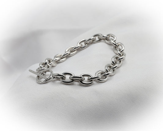 Sterling Silver Tiffany Style Link Bracelet